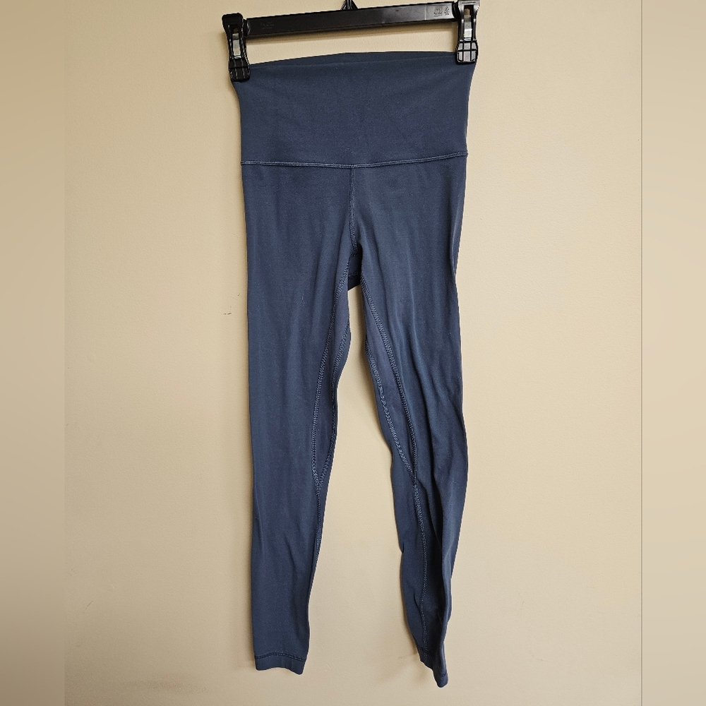Lululemon 4 Align High Waist Leggings Ink Blue/Gray